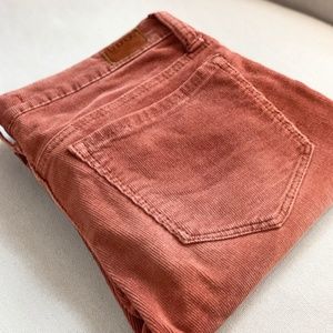 BDG UO Cigarette Mid-Rise Rust Corduroys